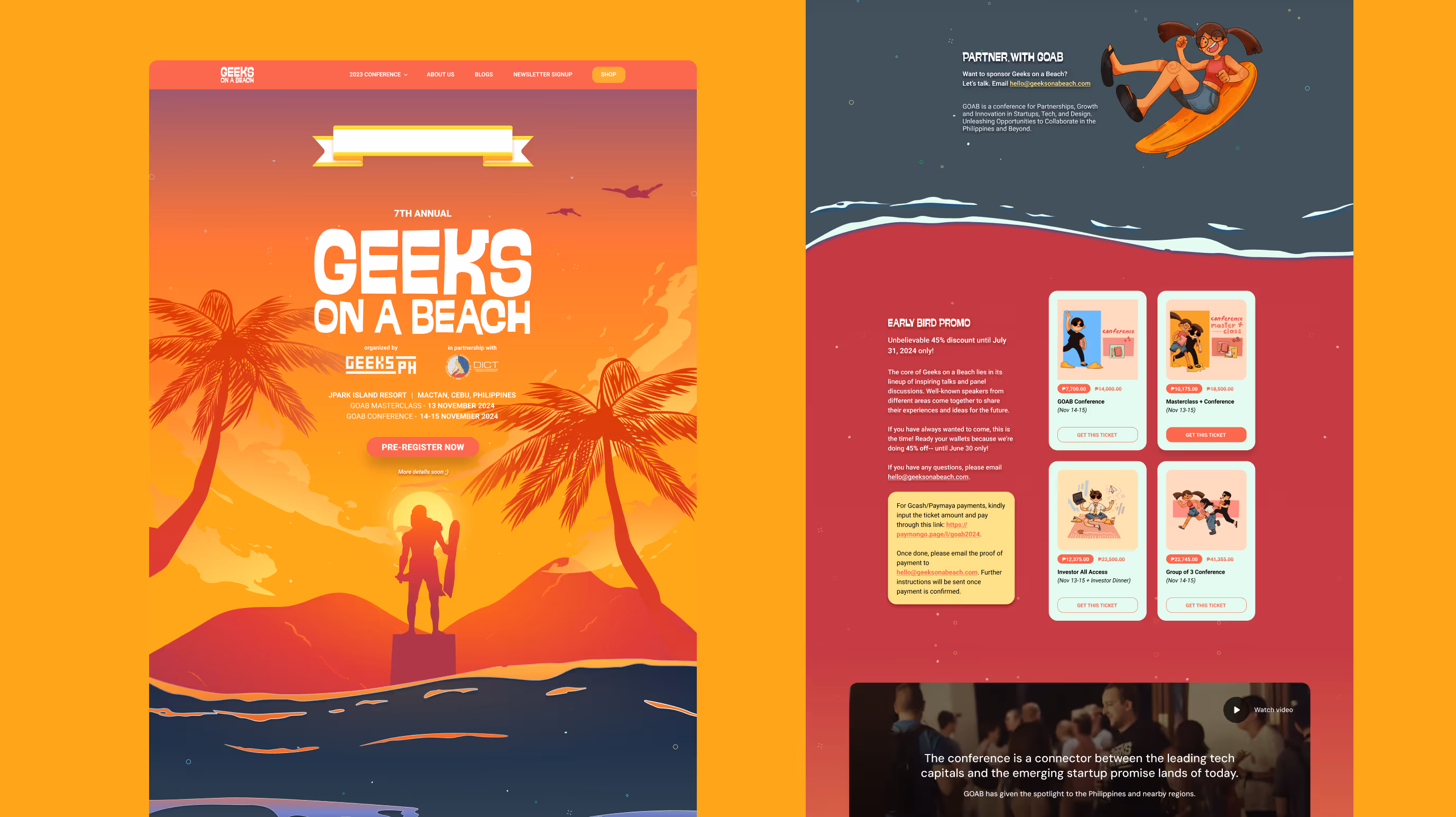 Geeks on a Beach: Elevating Event Presence with Digital Design screenshot 1