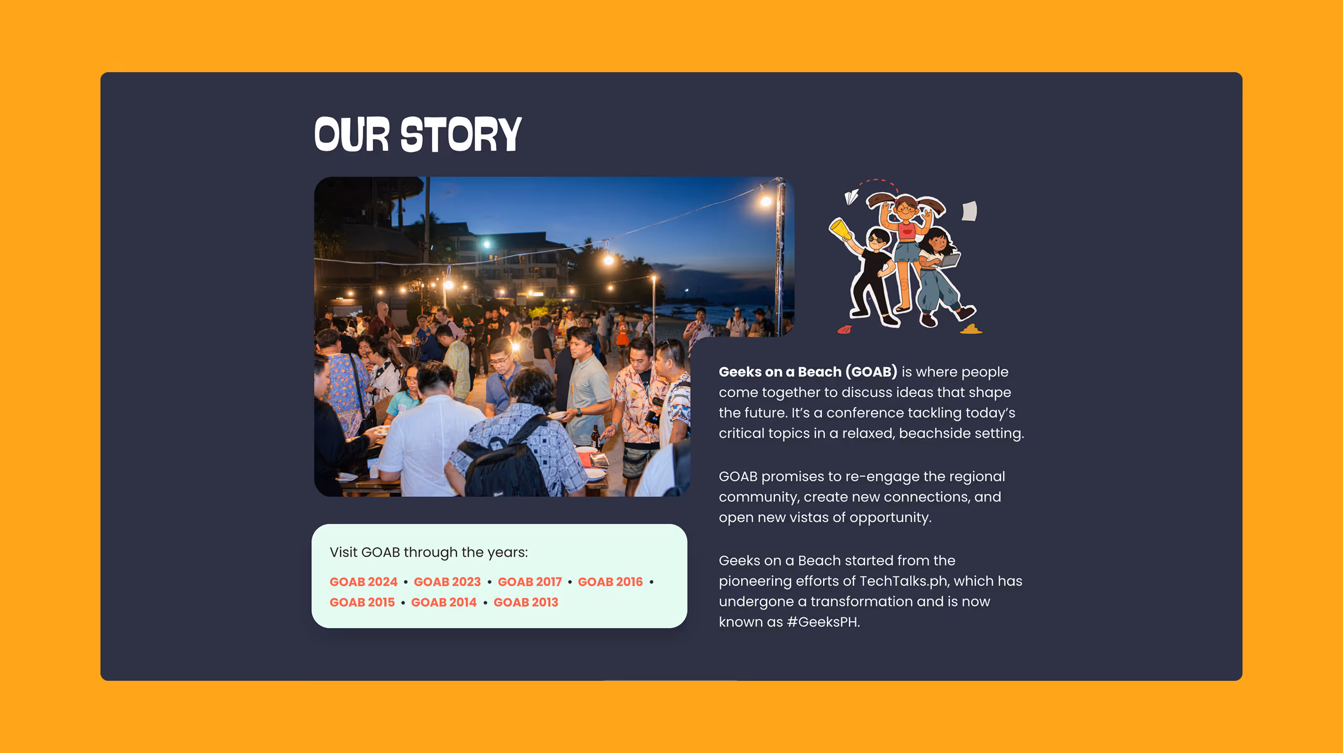 Geeks on a Beach: Elevating Event Presence with Digital Design screenshot 2