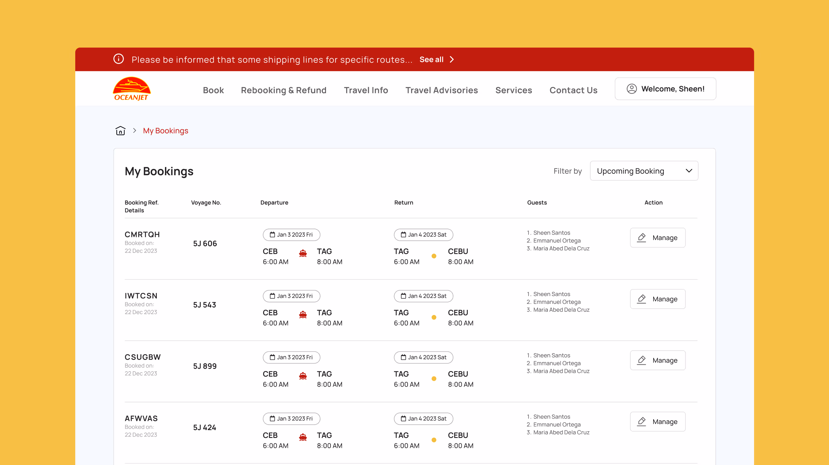 OceanJet: Digital Booking for Hassle-Free Ferry Trips screenshot 1