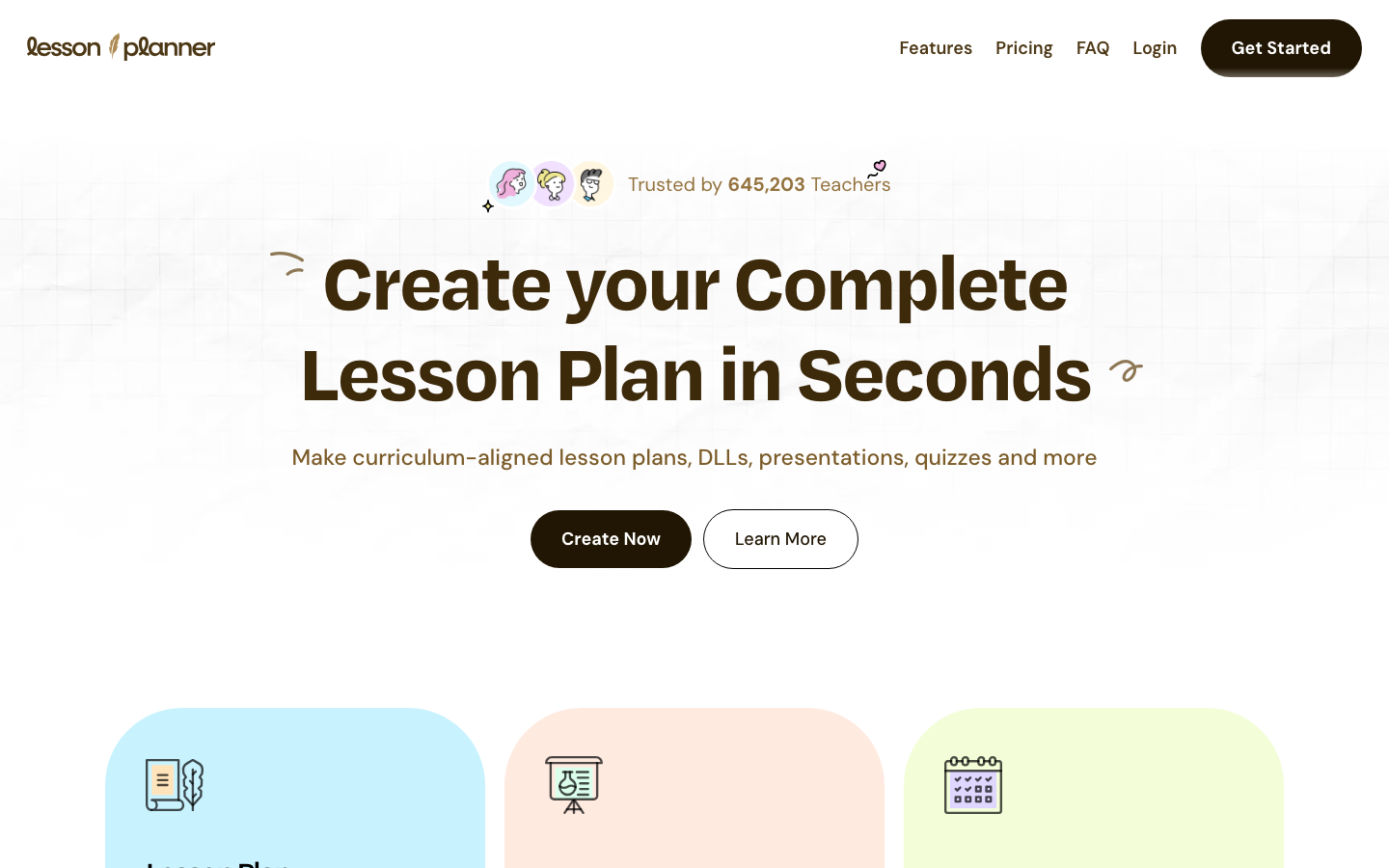 Lesson Planner — 645,000 teachers freed from the hours that weren't teaching.